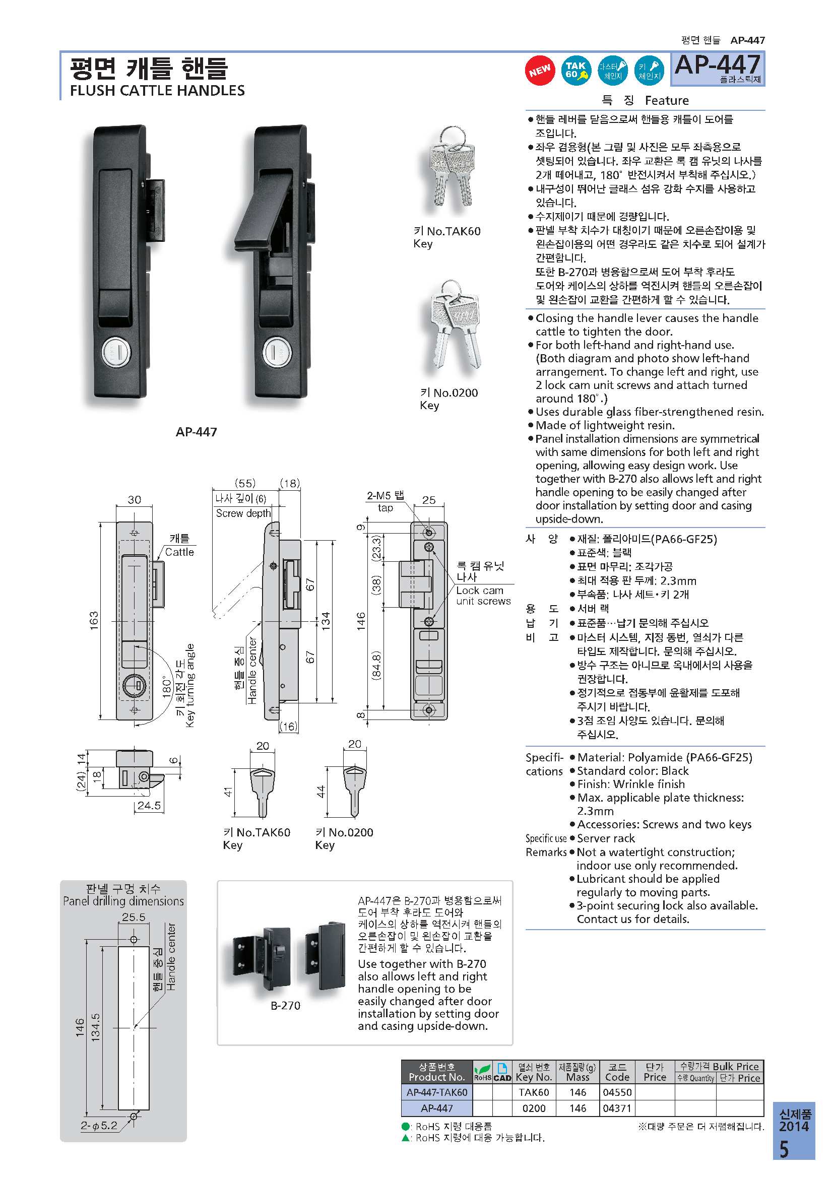 AP-447 수지오토핸들